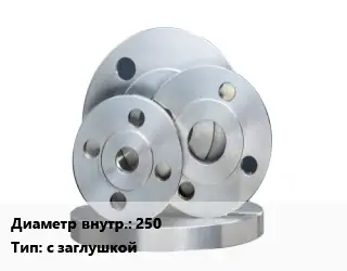 Фланец стальной 250 с заглушкой